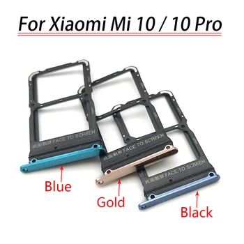 10 шт./лот, Слот для SIM-карты, Держатель Лотка для SD-карты, Адаптер Для Xiaomi Mi 10 Mi10 Pro 10T Lite, Лоток для SIM-карты Poco X3