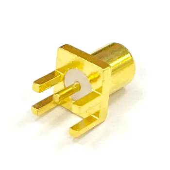 1PC MCX Female Jack RF Coax Connector Edge PCB Mount Straight Goldplated NEW Wholesale