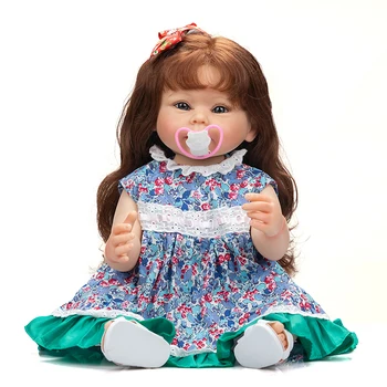 55 См Полное Тело Силиконовая Мягкая Кукла Реборн На Ощупь Бонни для маленьких Девочек Принцесса Идеальные Подарки для Детей Игрушка для Ванной