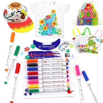 8 цветов/комплект, Маркер для ткани, одежда, текстиль, поделки, футболка, граффити, Пигментная ручка для рисования, школьные и офисные канцелярские принадлежности