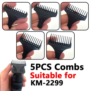 Kemei Расческа для Стрижки волос Limit Comb Универсальная Черная Защита для Парикмахера для стрижки волос KM-1931 KM-2299 1 2 3 4 5 мм