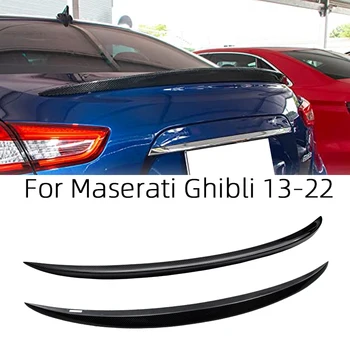 Для Maserati Ghibli OE Style, задний спойлер из углеродного волокна, крыло багажника 2013-2023, FRP, сотовая ковка