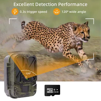 Камера для охоты в режиме реального времени 4G с литиевой батареей емкостью 10000 мАч, беспроводным приложением, облачным сервисом, 36-мегапиксельным ИК-устройством ночного видения 4K