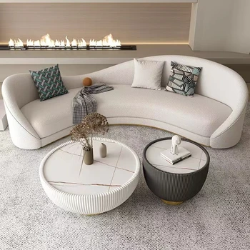 Уютный Роскошный диван для гостиной Современный Белый европейский минималистский диван для Гостиной с Подлокотниками, Письменный стол, Диваны Para El Hogar Decoration